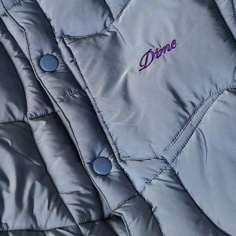 Dime Wave Puffer Jacket Grey