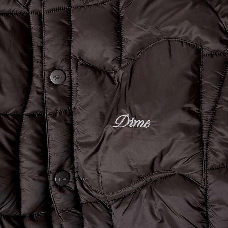 Dime Wave Puffer Jacket Espresso