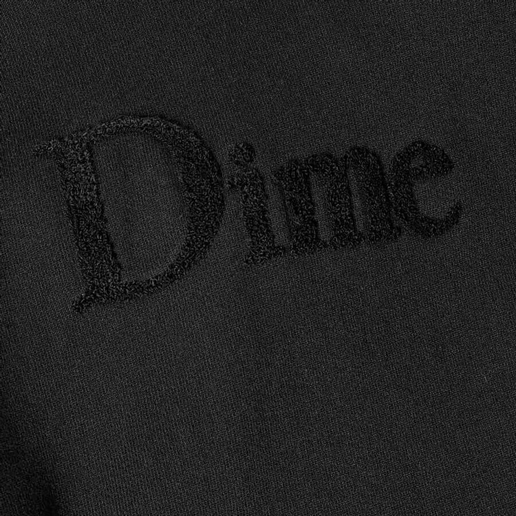 Dime Classic Chenille Logo Hoodie Black