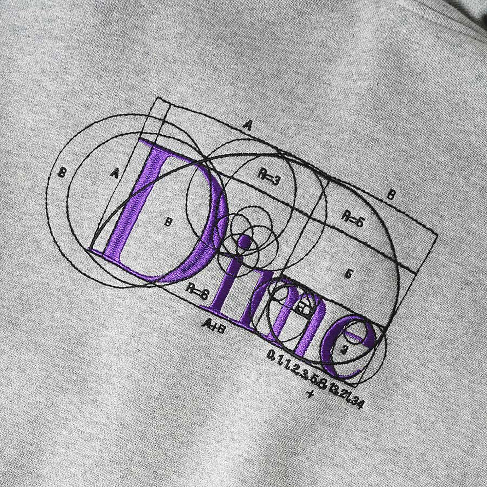 Buy Dime Classic Ratio Hoodie 'Grey' - DIME23D2D10GRY | GOAT