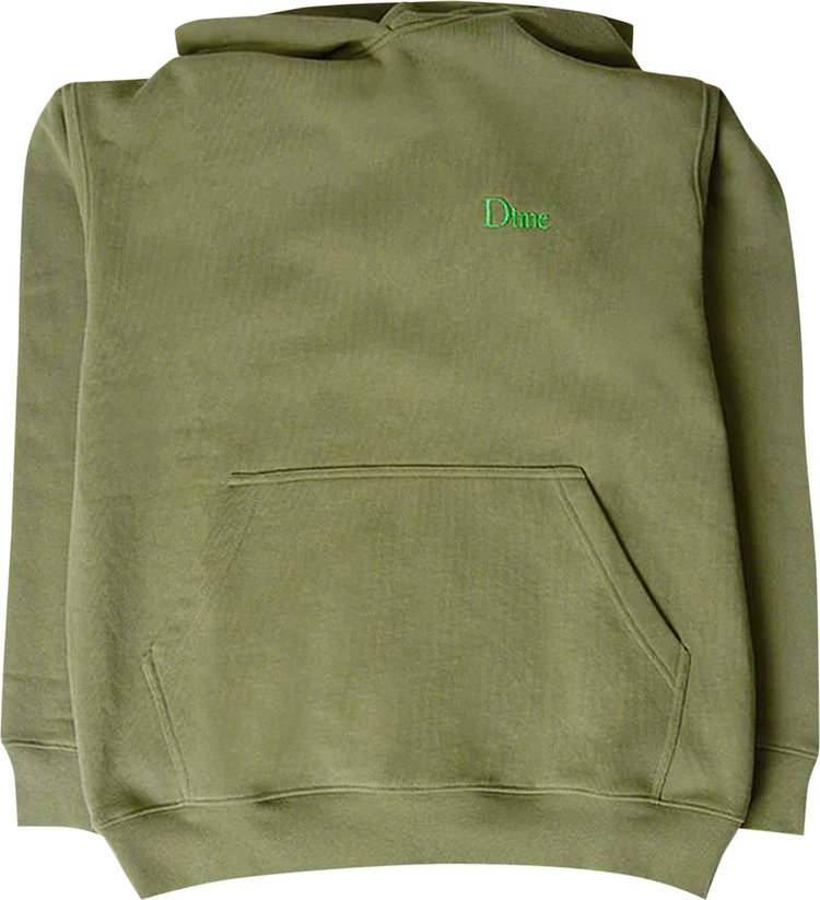 Dime Classic Small Logo Hoodie 'Green'