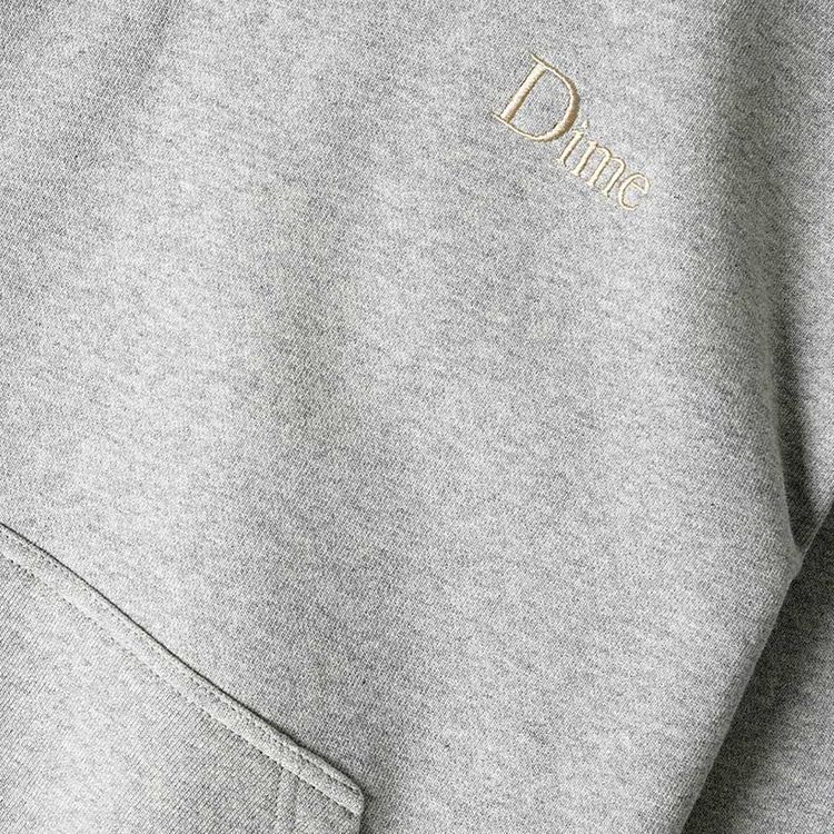 Dime Classic Small Logo Hoodie Grey