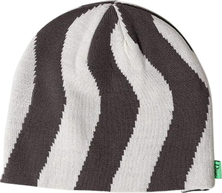 Dime Spiral Skullcap Beanie CharcoalWhite