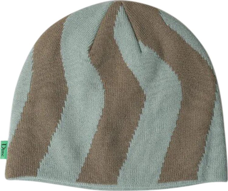 Dime Spiral Skullcap Beanie GreenLight Brown