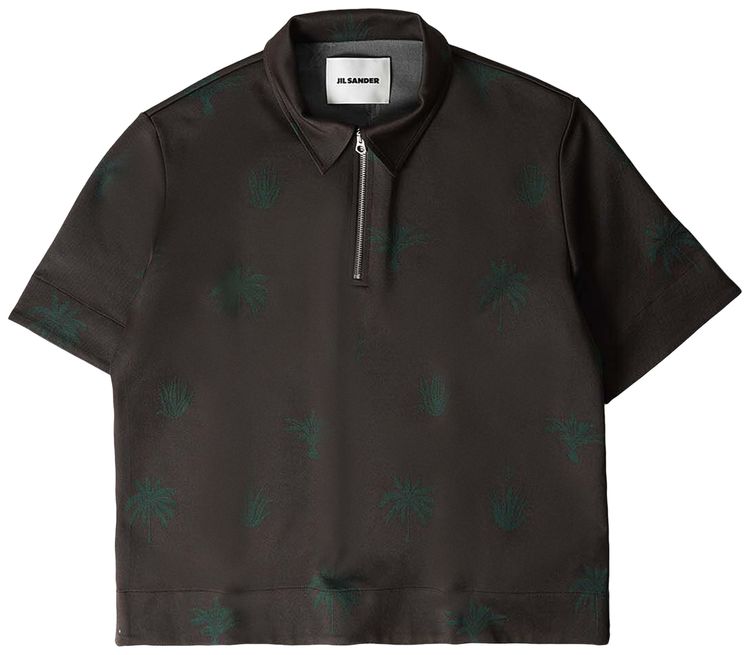 Jil Sander Short Sleeve Polo Brown