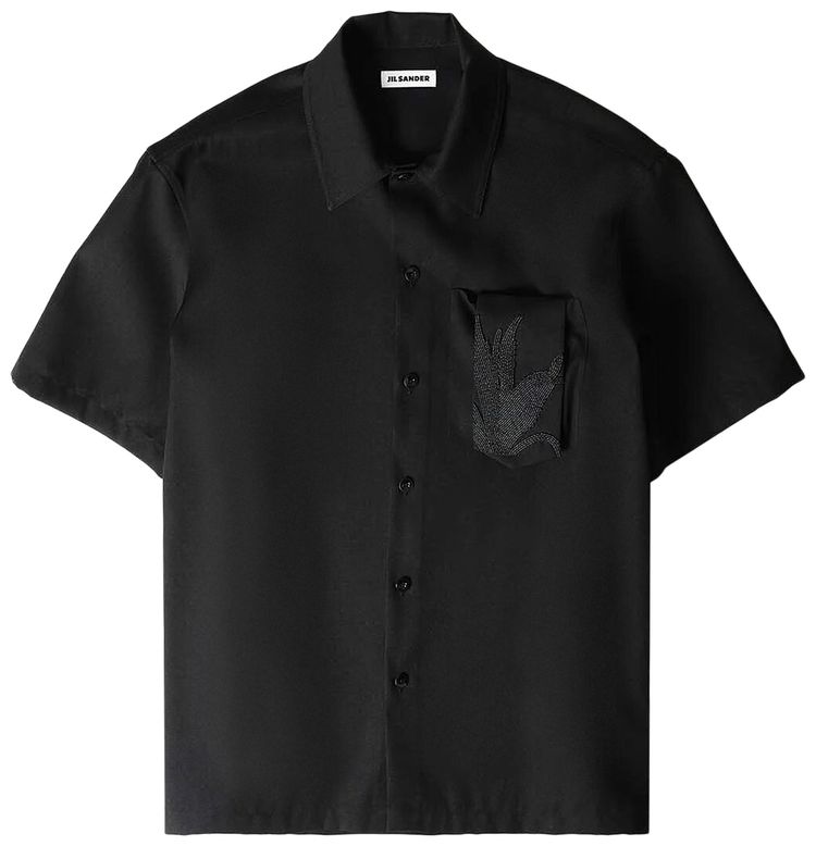 Jil Sander Light Wool Shirt Black