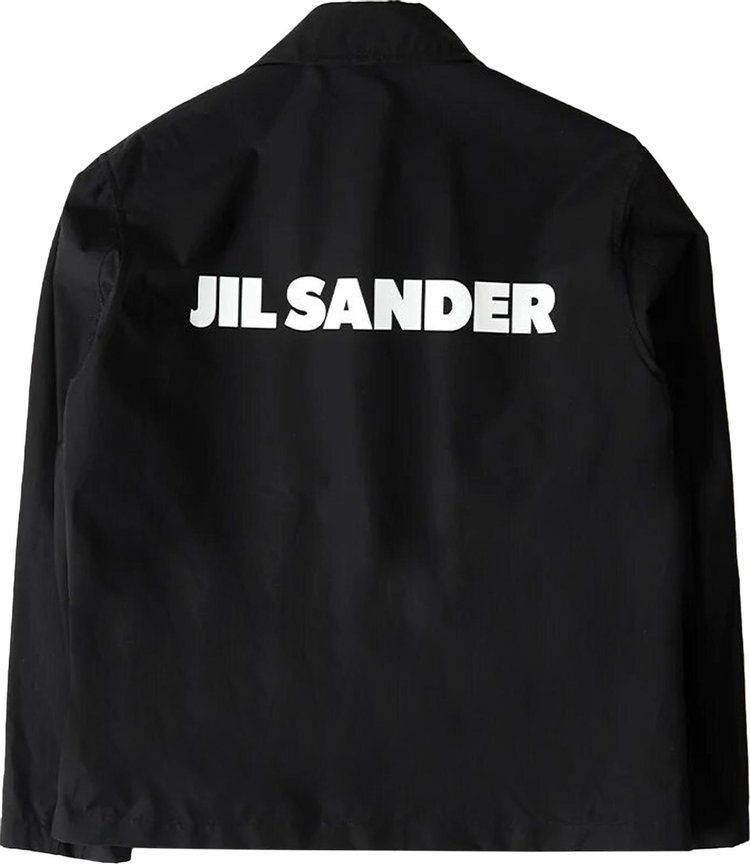 Jil Sander Logo Coach Jacket Black