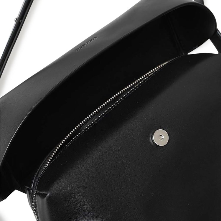 Jil Sander Leather Shoulder Bag Black