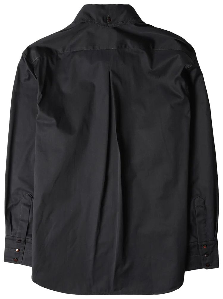 Lemaire Wrap Overshirt Black