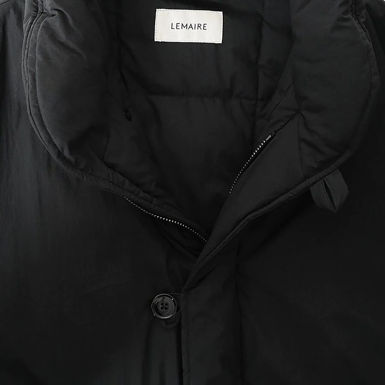 Lemaire Puffer Jacket Jet Black