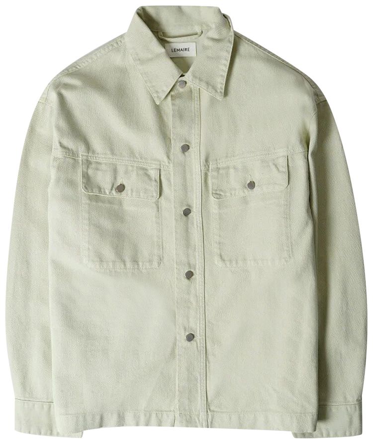 Lemaire Trucker Overshirt Light Sage