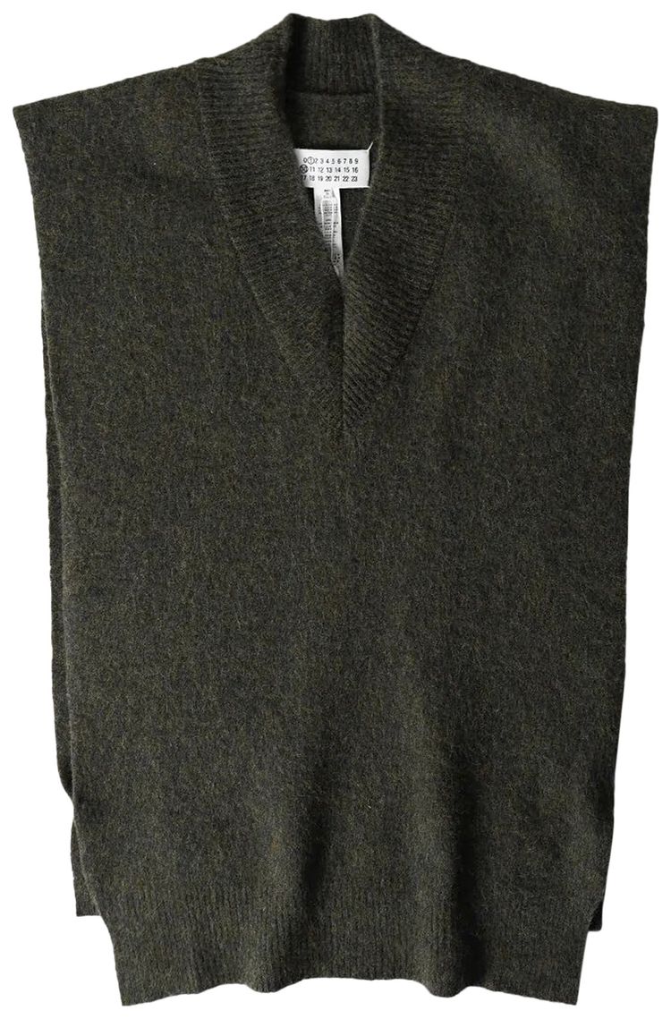 Maison Margiela Wool Vest Green