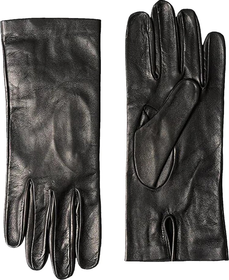 Maison Margiela Leather Gloves 'Black'