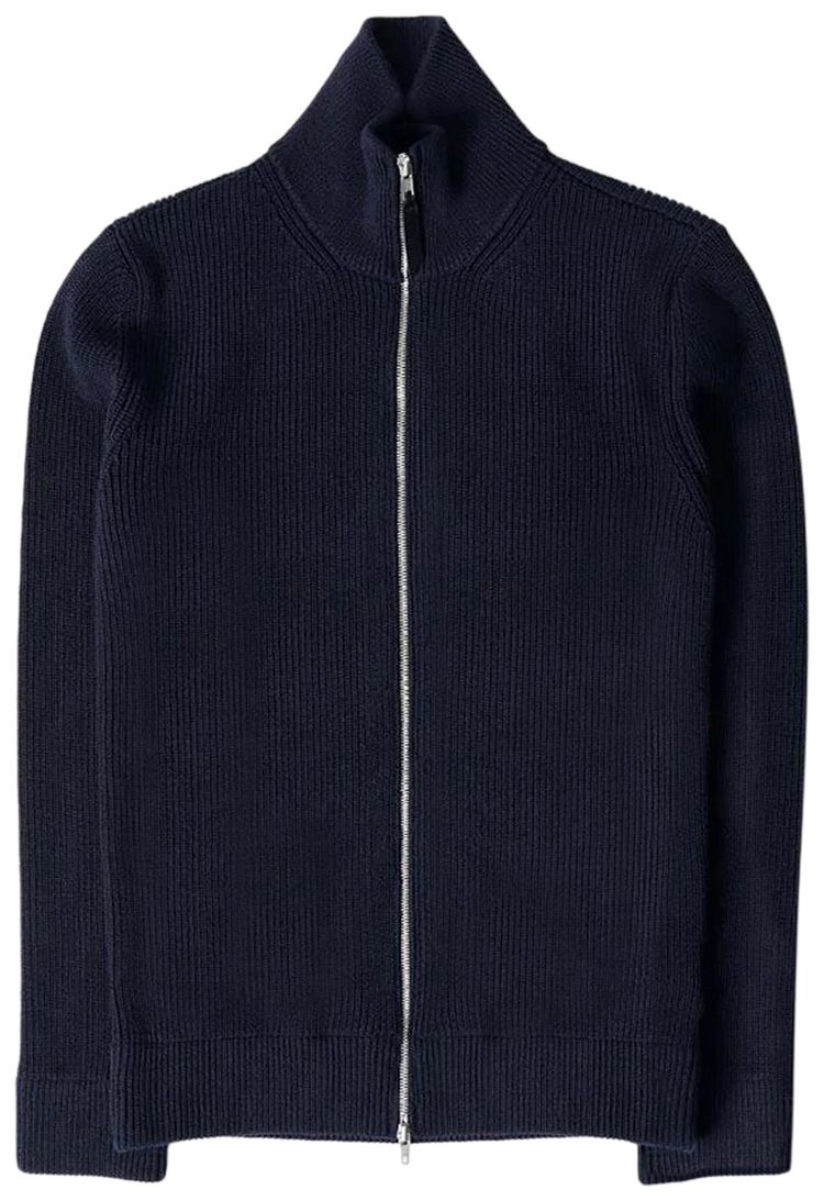 Maison Margiela Zip Cardigan Navy Blue
