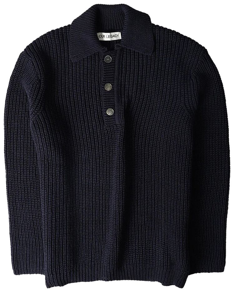 Our Legacy Big Piquet Navy