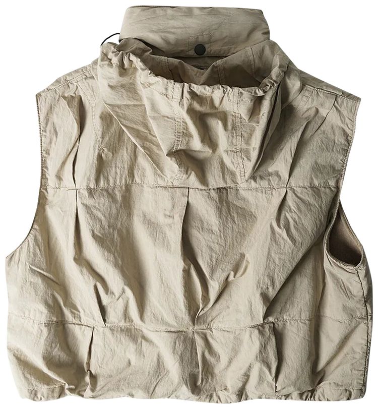 Our Legacy Cropped Exhale Gilet Metallic Sand