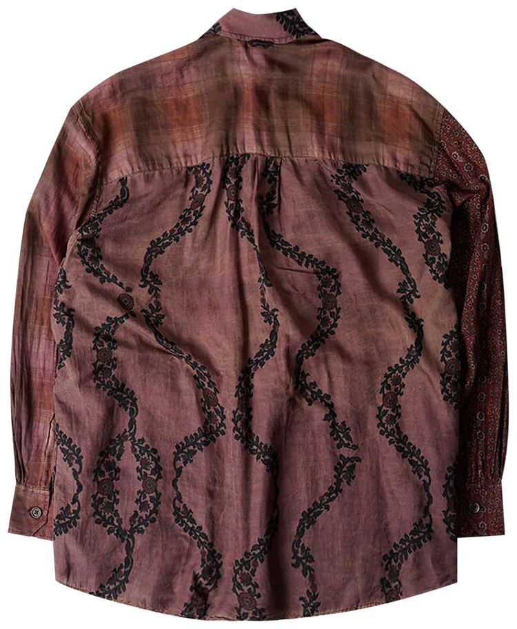 Our Legacy Antique Wallpaper Print Borrowed Shirt Brown