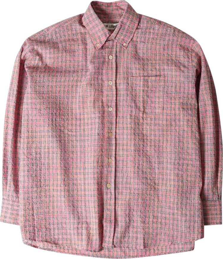 Our Legacy Borrowed BD Shirt 'Pink Kumble Check'