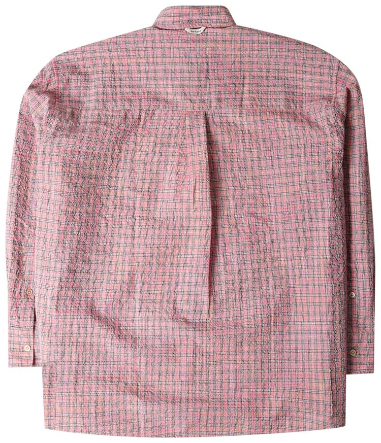 Our Legacy Borrowed BD Shirt Pink Kumble Check