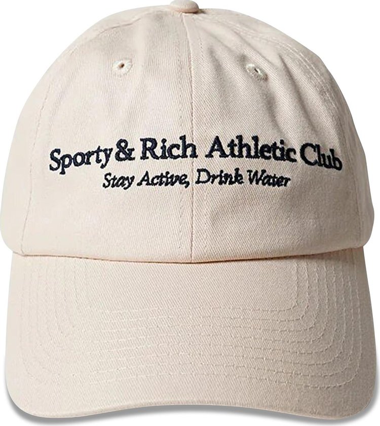 Sporty & Rich Athletic Club Cap 'Cream/Navy'