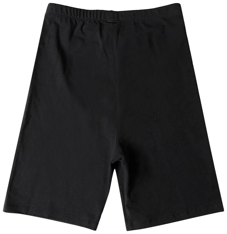 Sporty  Rich Logo Printed Fitted Shorts BlackWhite