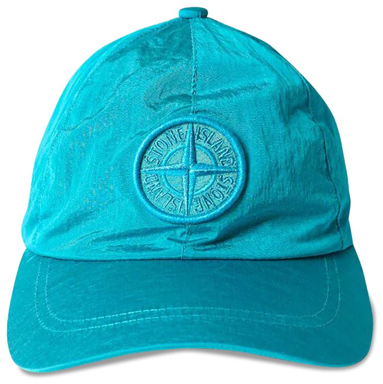 Stone Island 6 Panel Nylon Metal Cap Blue