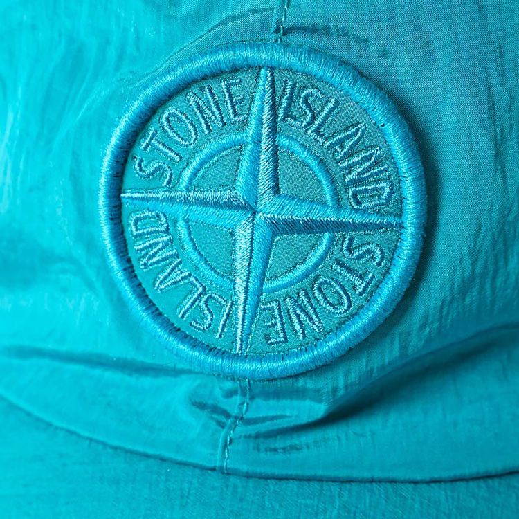 Stone Island 6 Panel Nylon Metal Cap Blue
