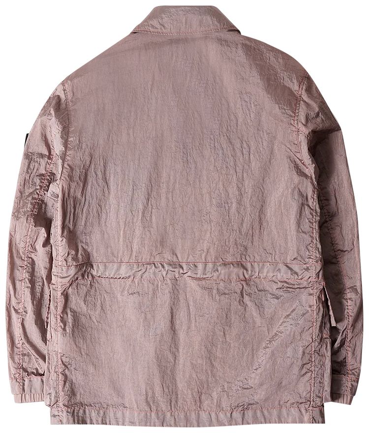 Stone Island Twill Stretch TC Hooded Jacket Pink