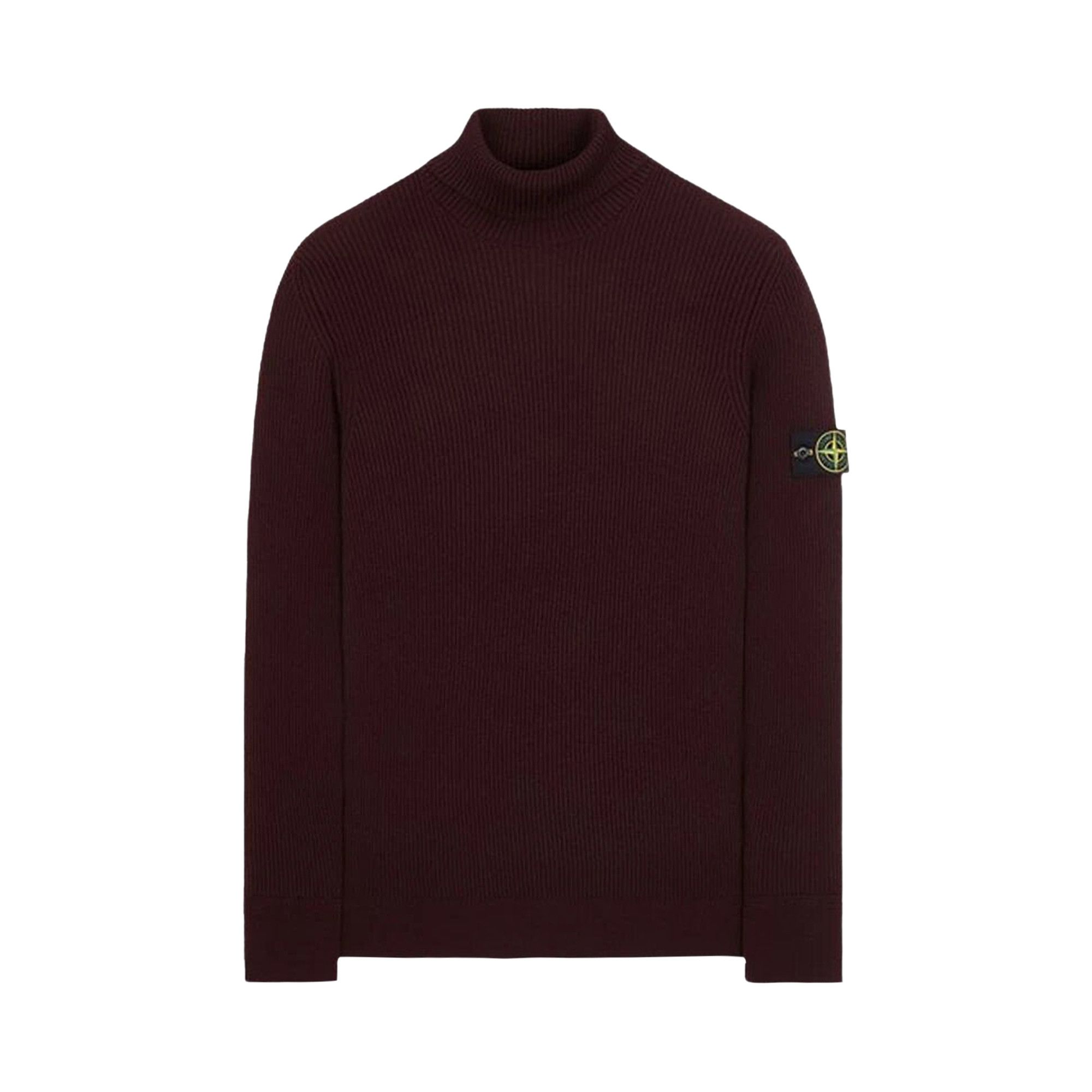 Buy Stone Island Turtleneck Jumper Burgundy 7915552C2 V0011 GOAT