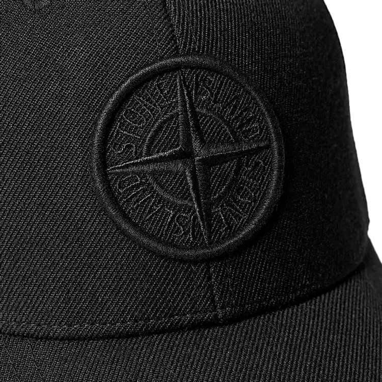 Stone Island Logo Cap Black