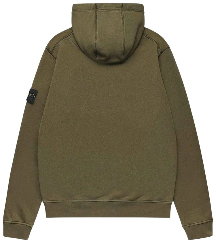 Stone Island Logo Hoodie Brown