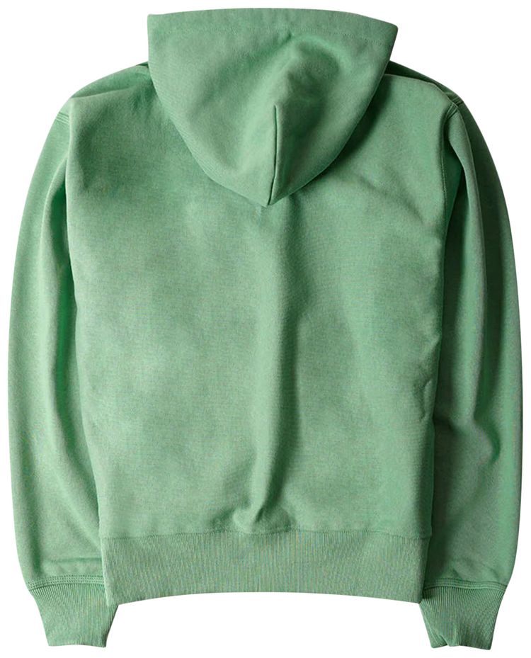 Stussy Stock Logo Zip Hoodie Green