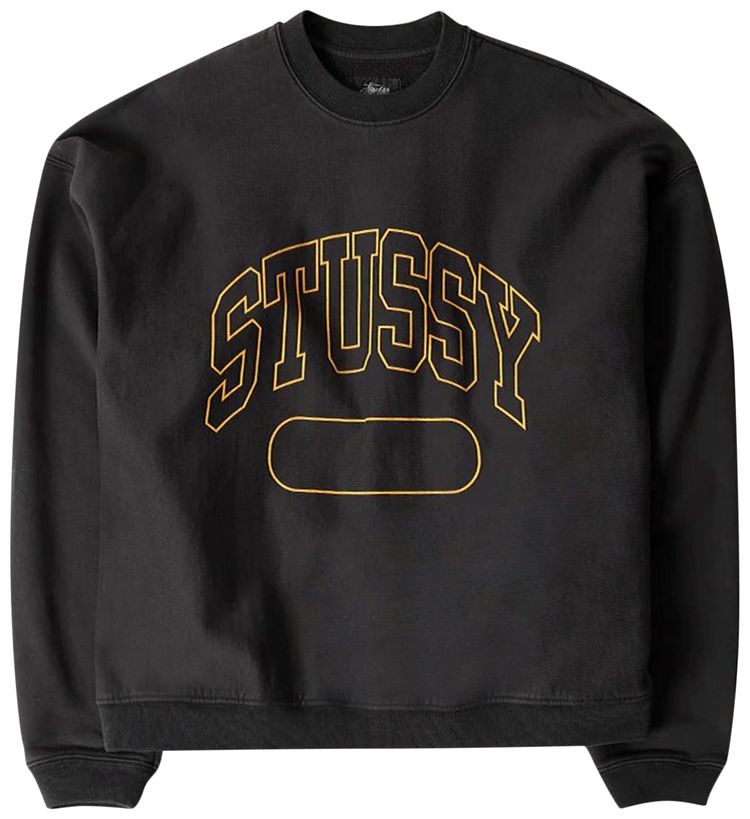 Stussy Varsity Oversized Sweatshirt Black