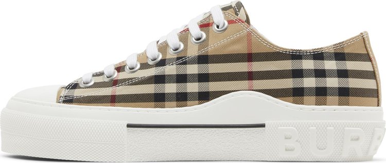 Burberry Check Cotton Sneakers Archive Beige