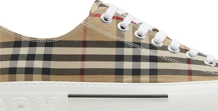 Burberry Check Cotton Sneakers Archive Beige