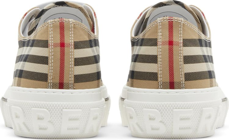 Burberry Check Cotton Sneakers Archive Beige