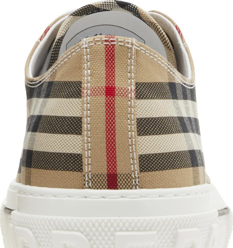 Burberry Check Cotton Sneakers Archive Beige