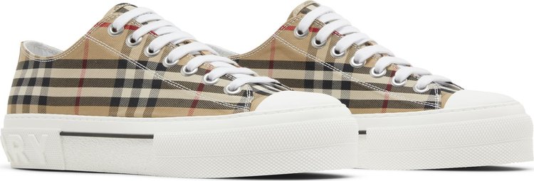 Burberry Check Cotton Sneakers Archive Beige