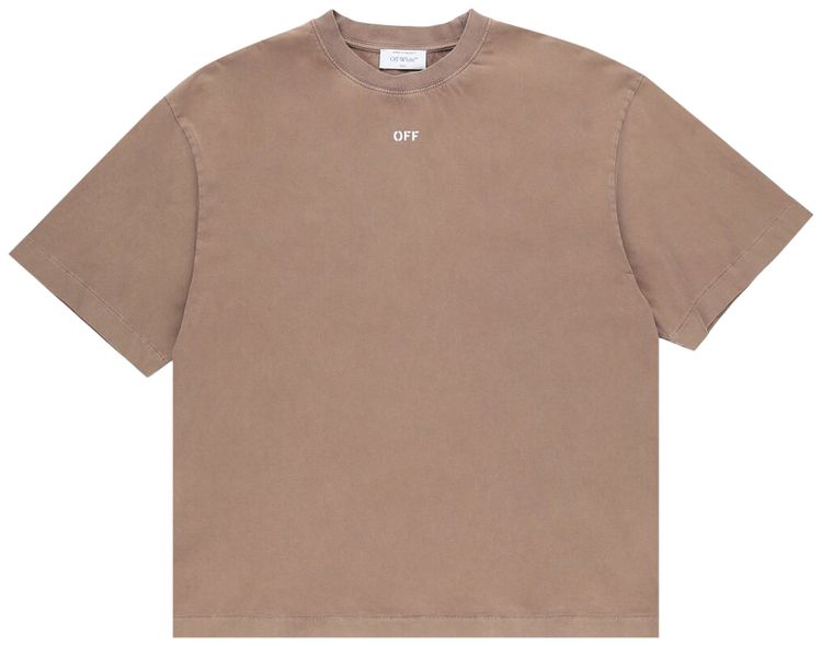 Off White St Matthew Skate Short Sleeve T Shirt Rain Drum