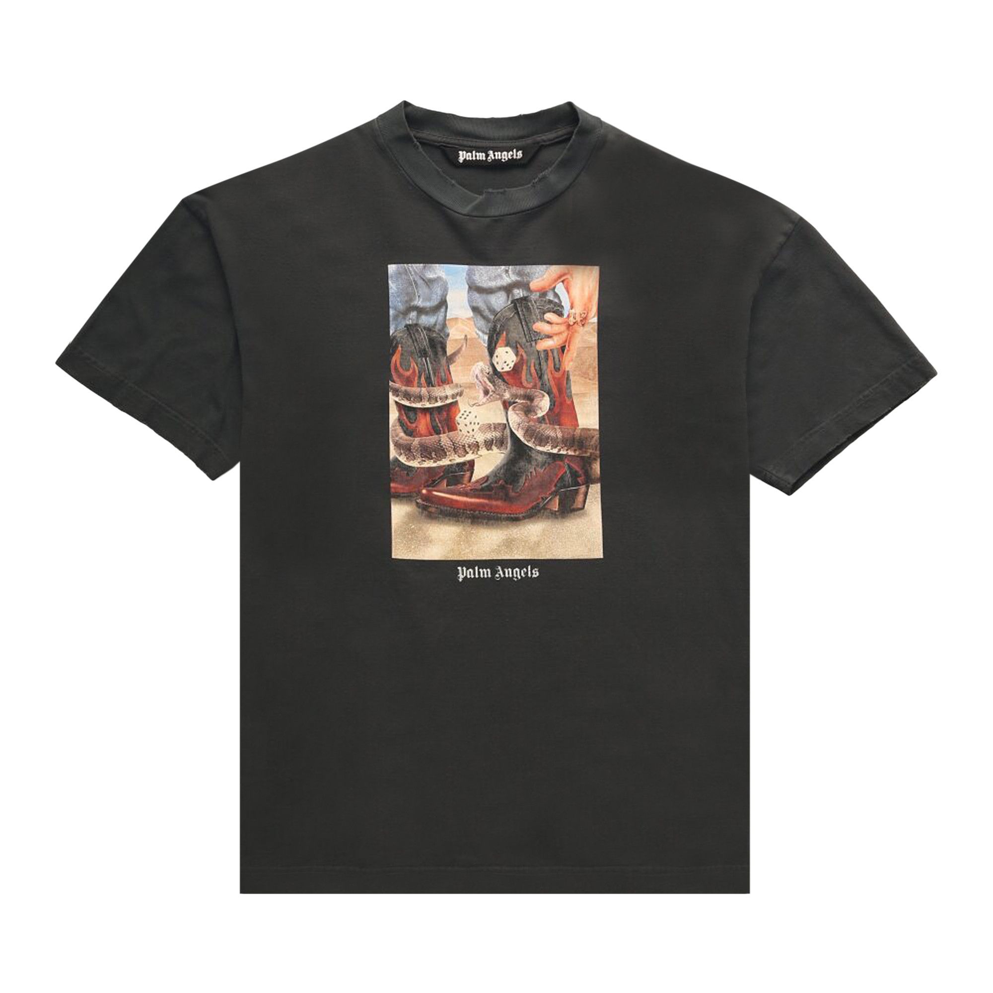 ★Palm Angels★スケッチ クラシック Tシャツ Buy Palm Angels Dice Game Classic T-Shirt 'Black/Multicolor