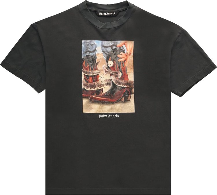 Palm Angels Dice Game Classic T-Shirt 'Black/Multicolor'