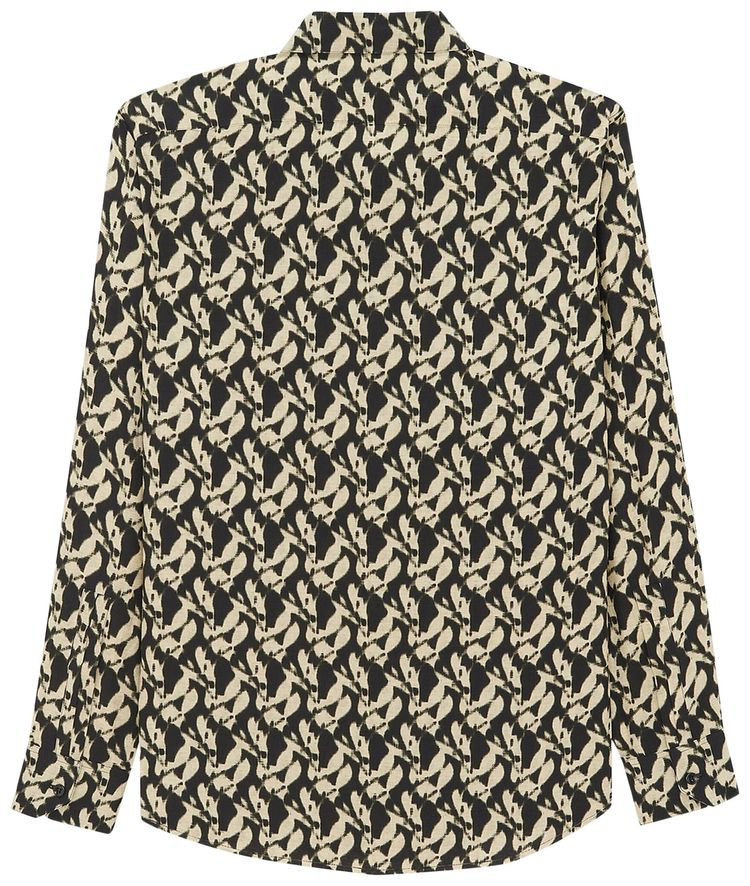 Saint Laurent Chemise Printed Shirt BlackSand