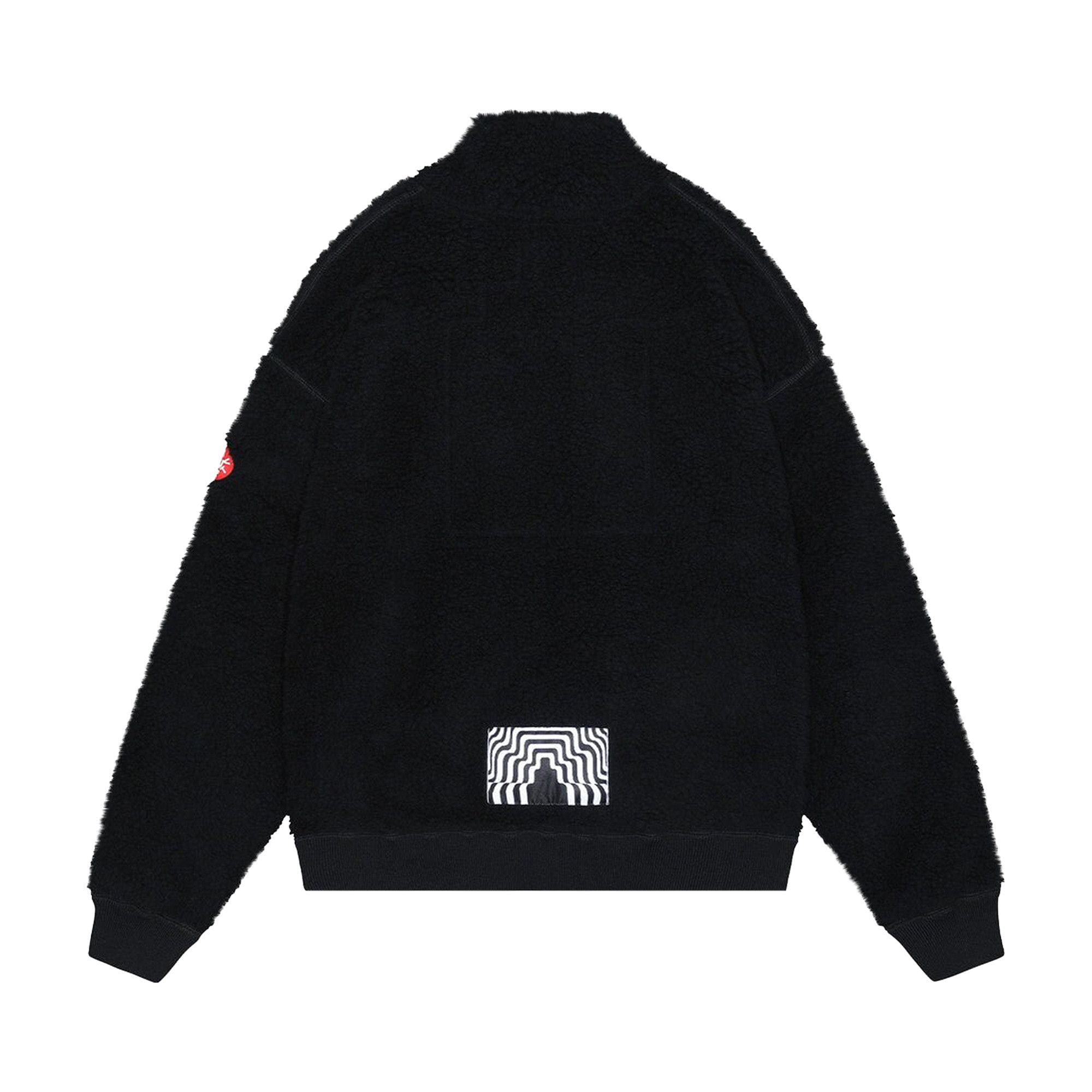 Buy Cav Empt Heavy Wool Boa Half Zip Fleece Jacket Black CES24CS22 BLAC GOAT AU