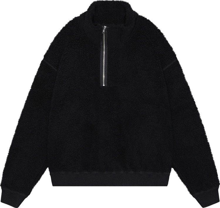 Cav Empt Heavy Wool Boa Half Zip Fleece Jacket 'Black'