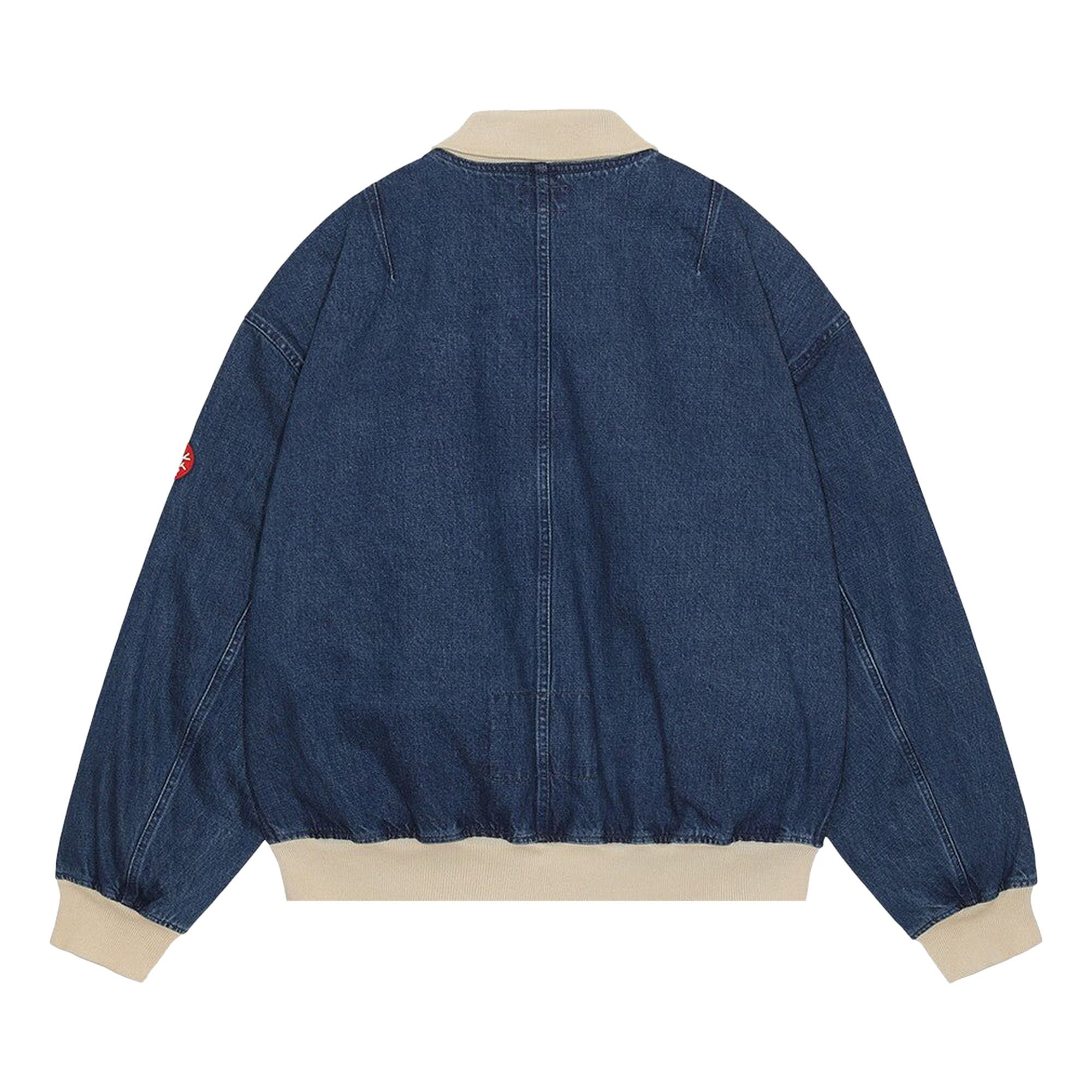 Buy Cav Empt Washed Denim Zip Jacket 'Indigo' - CES24JK21 INDI | GOAT