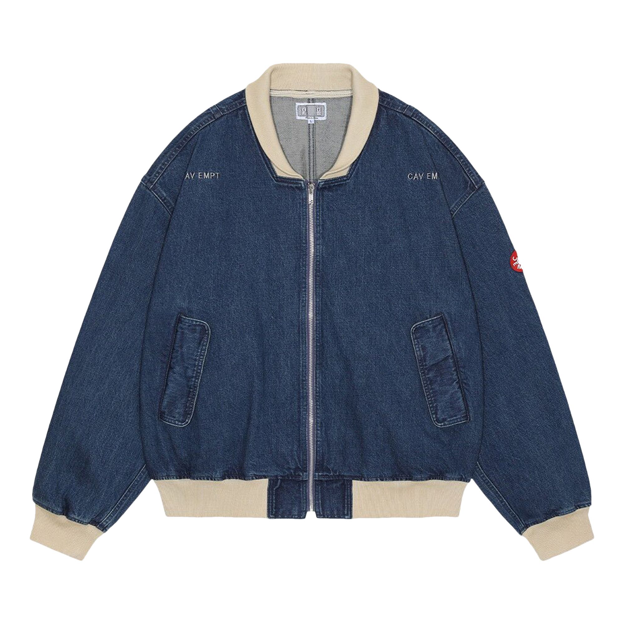 Buy Cav Empt Washed Denim Zip Jacket 'Indigo' - CES24JK21