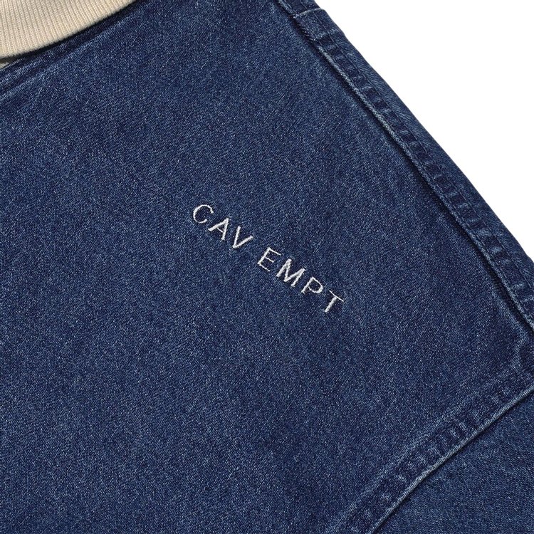 Cav Empt Washed Denim Zip Jacket Indigo