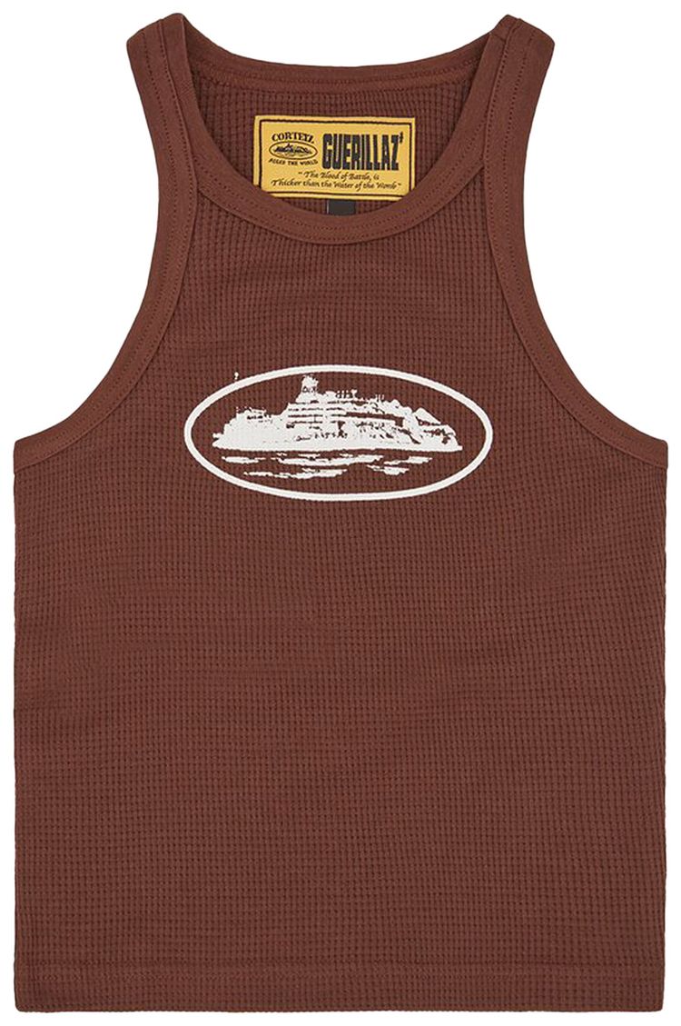 Corteiz Alcatraz Tank Top Brown