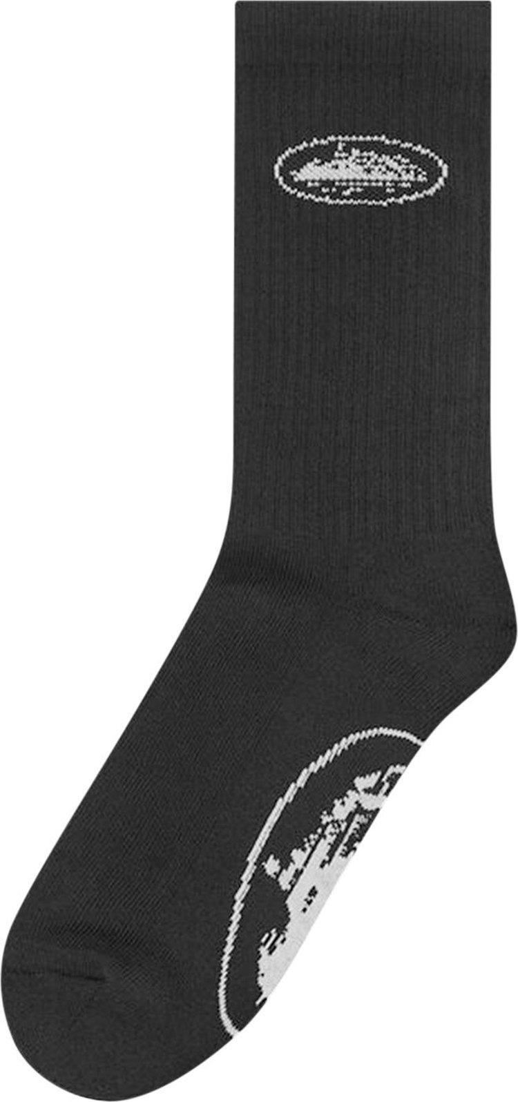 Corteiz Alcatraz Socks (2 Pack) 'Black'