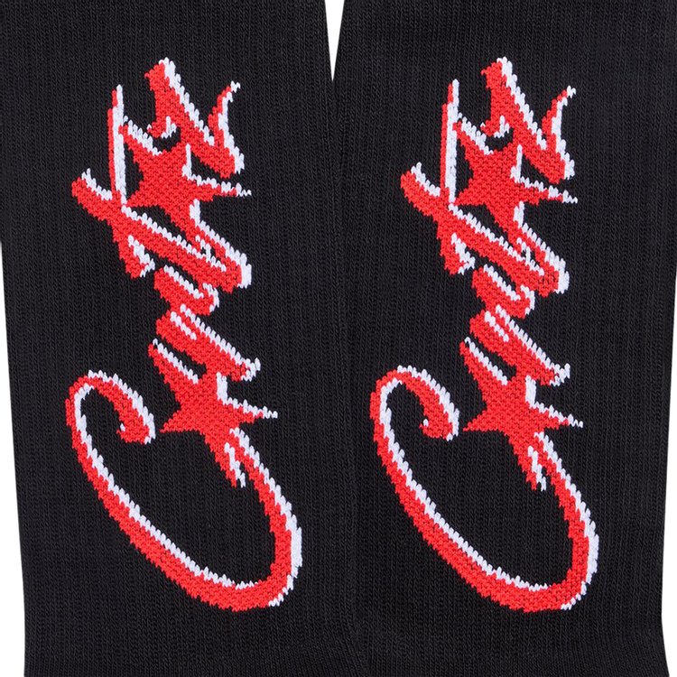 Corteiz Allstarz Socks BlackRed